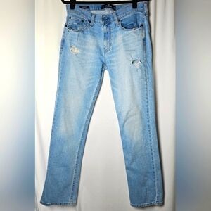 Hollister Men's Epic Flex Slim Straight Size 31W×L32 Light Wash Jeans